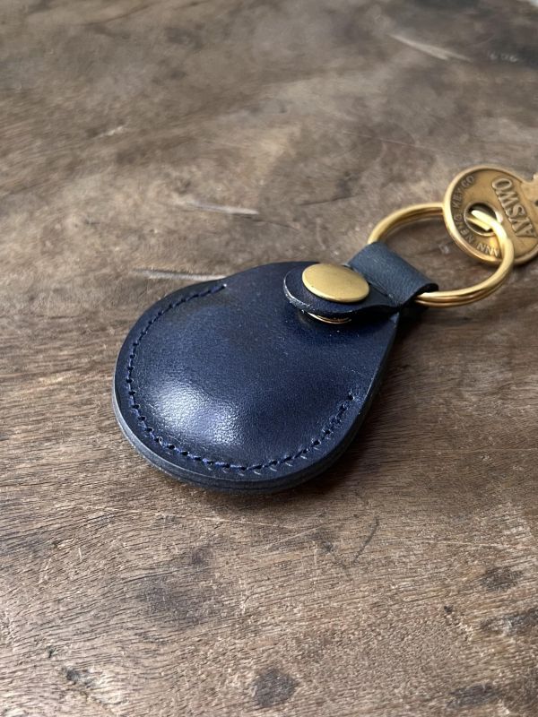 迷彩AirTag磁扣皮套-深鈷藍 