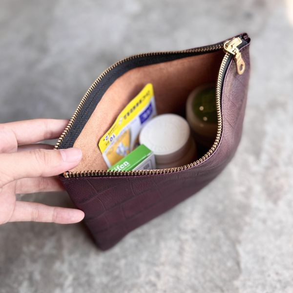 百納資料袋-紅酒鱷魚 