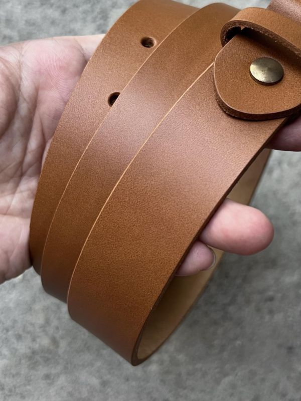 3.0cm好耐皮帶-淺茶 