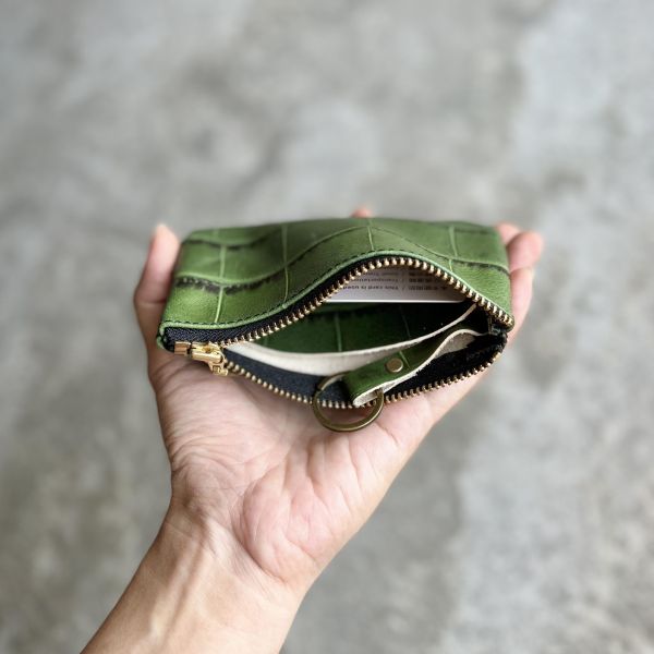鑰匙卡片包-綠鱷魚 
