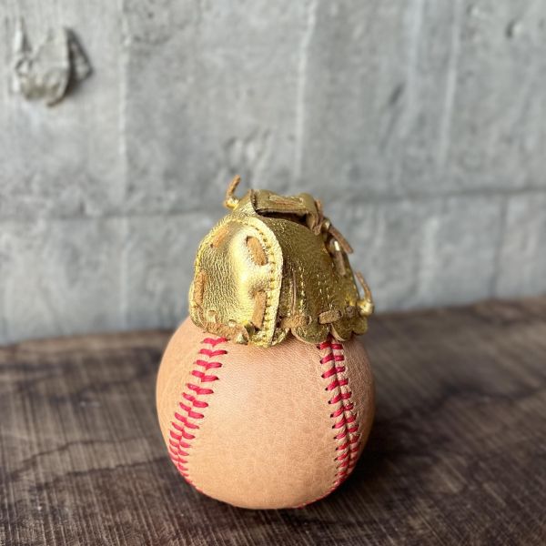 迷你棒球手套-金色 