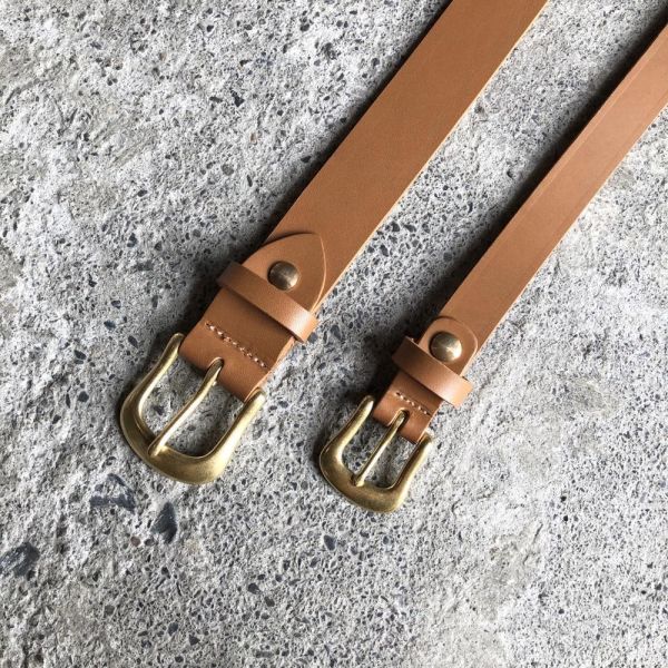 2.0cm好耐皮帶-淺茶 