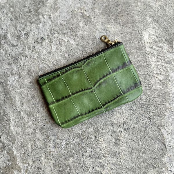 鑰匙卡片包-綠鱷魚 