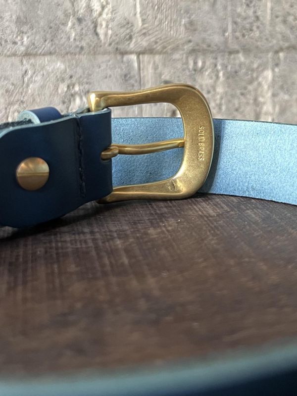 3.0cm好耐皮帶-深海藍 