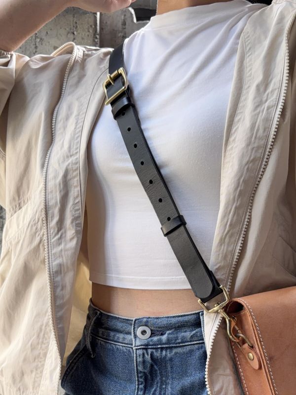 2.5cm寬植鞣背帶 