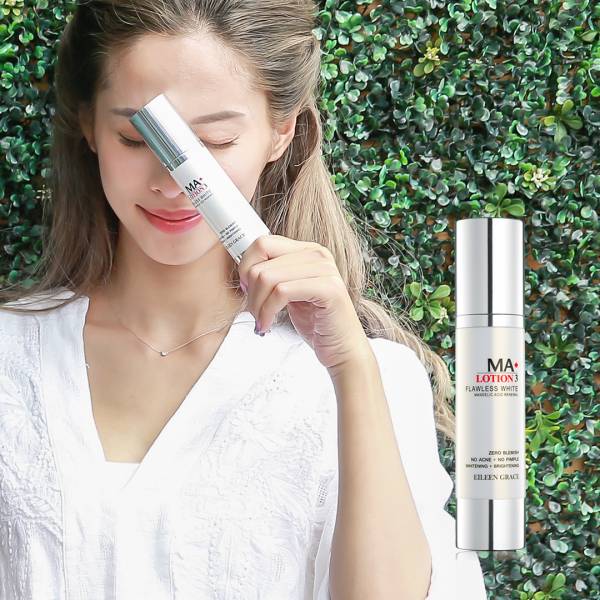 Eileen Grace Flawless White Mandelic Acid Renewal Lotion 50ml 溫和苦杏仁酸居家抗痘煥膚 ,德國默克藥廠專利,代謝肌膚老廢角質,平滑粗糙感、控油代謝粉刺、痘疤啟動智能修護