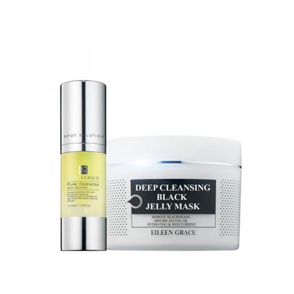 Eileen Grace Deep Cleansing Black Jelly Mask 300ml 溫和型果酸、淨化毛控髒汙、活性碳成份、毛孔粗大、橘子皮、草莓鼻