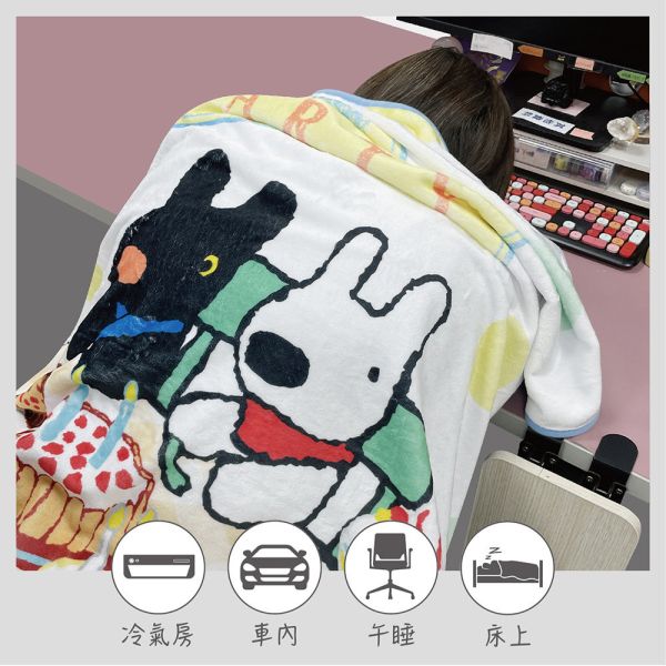 麗莎與卡斯柏-法蘭絨午睡毛毯(5條/箱) 