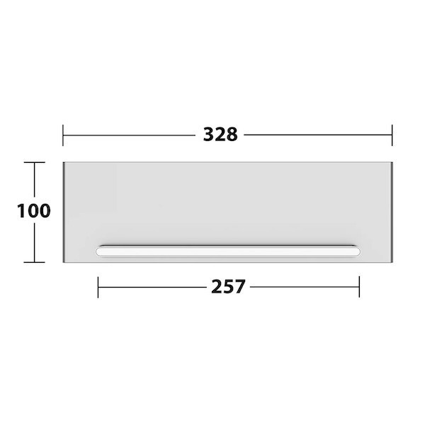 Keuco EDITION 400 長形置物架+刮刀 