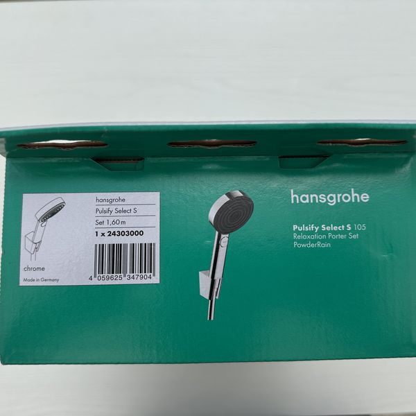 Hansgrohe Pulsify Select S  三段式蓮蓬頭10.5公分 + 軟管160公分+固定架 Hansgrohe Pulsify Select S  三段式蓮蓬頭10.5公分 + 軟管160公分+固定件