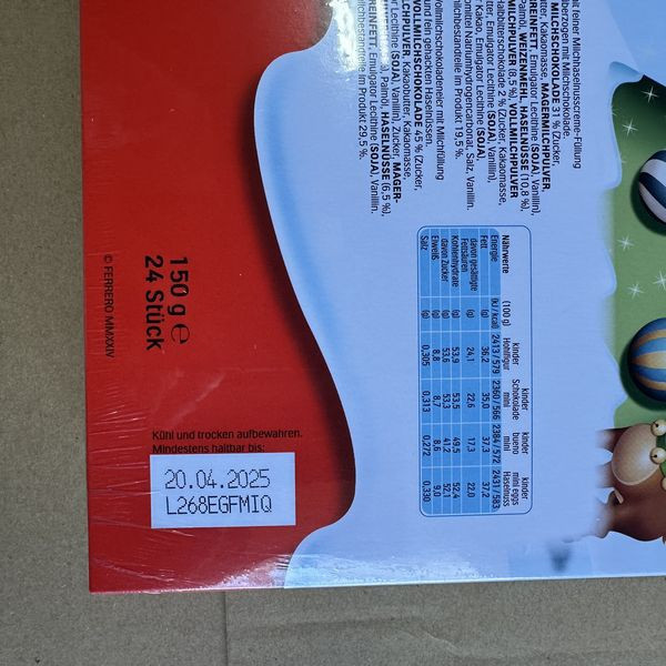 kinder 2025年降臨曆 保存期限2026.4月 kinder Mini Mix 降臨曆