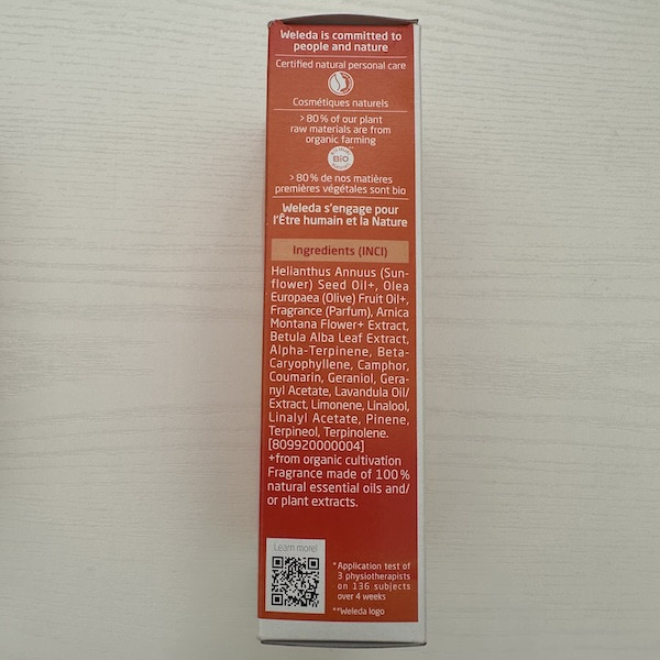 Weleda 新款 山金車按摩油 200ml Weleda 山金車