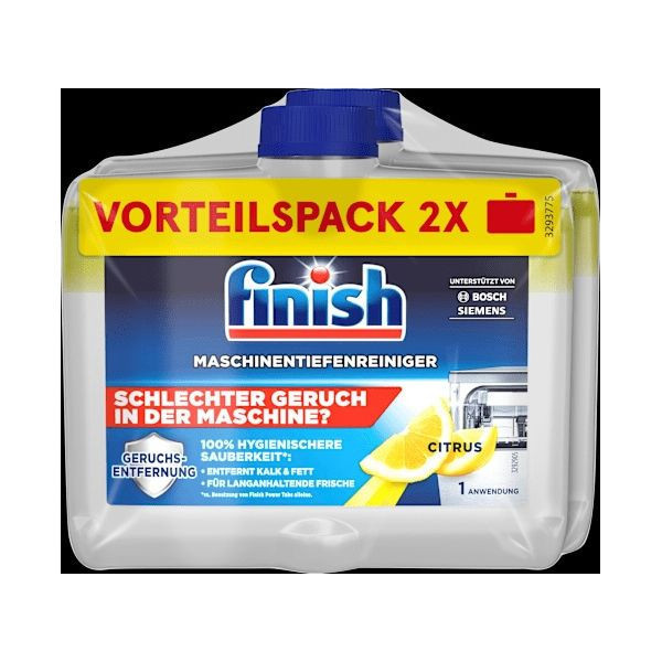 Finish 洗碗機清潔劑250ml*2瓶  製造日期2025.4月 Finish 洗碗機清潔劑