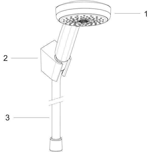 Hansgrohe Croma 100 Vario 四段式蓮蓬頭+軟管160cm+固定件 Hansgrohe Croma 100 Vario 四段式蓮蓬頭+軟管160cm+固定件