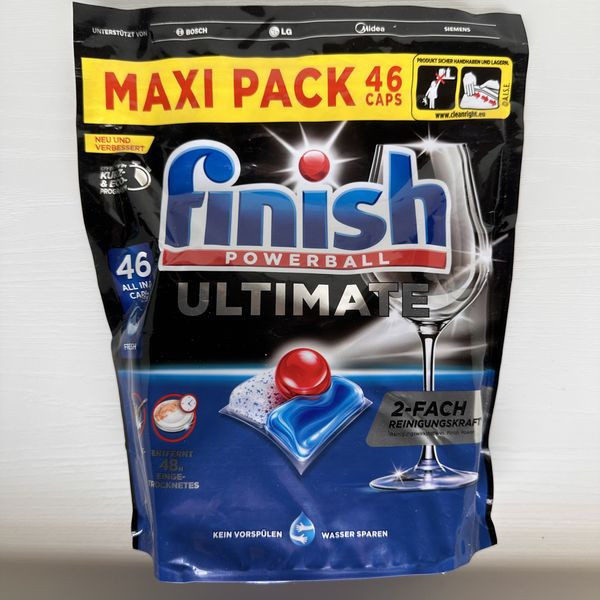 Finish Ultimate 洗碗錠 46顆 製造日期2025.4月 Finish Ultimate 洗碗錠