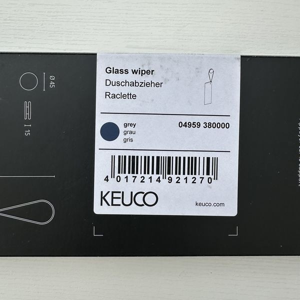 Keuco 矽膠刮水板 + 固定座 