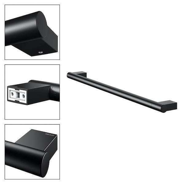 Keuco Plan 烤漆黑 毛巾桿 80公分 Keuco Plan 烤漆黑 毛巾桿 80公分 14901370800