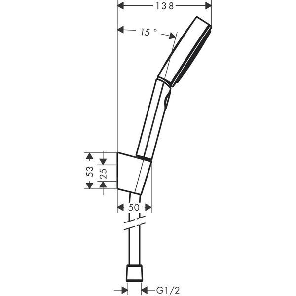 Hansgrohe Pulsify Select S  三段式蓮蓬頭10.5公分 + 軟管160公分+固定架 Hansgrohe Pulsify Select S  三段式蓮蓬頭10.5公分 + 軟管160公分+固定件