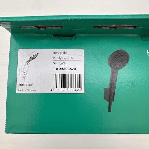 Hansgrohe Pulsify Select S 黑色 蓮蓬頭三件組  ( 三段式蓮蓬頭+軟管160公分+固定架 ) Hansgrohe 24303670 Pulsify Select S 黑色 蓮蓬頭三件組  ( 三段式蓮蓬頭+軟管160公分+固定架 )