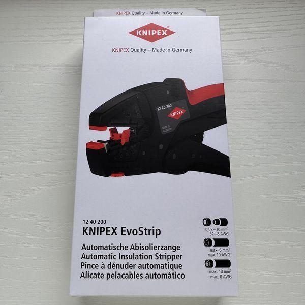 Knipex 12 40 200 新版 EvoStrip 自調節剝線鉗 德國 Knipex 12 40 200 自調式絕緣剝線鉗