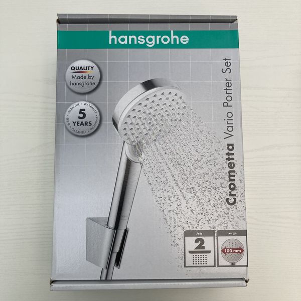 Hansgrohe Crometta Vario 蓮蓬頭三件組 (蓮蓬頭+軟管+固定件) Hansgrohe Crometta Vario 兩段式蓮蓬頭