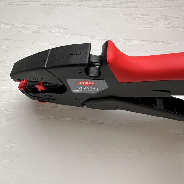 Knipex 12 40 200 新版 EvoStrip 自調節剝線鉗 德國 Knipex 12 40 200 自調式絕緣剝線鉗
