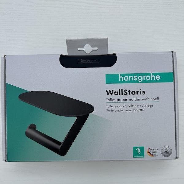 Hansgrohe WallStories 黑色 平台廁紙架 Hansgrohe WallStories 黑色 平台廁紙架