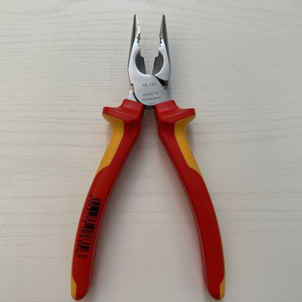 Knipex 08 26 185 鋼絲鉗 尖嘴鉗 鍍鉻 