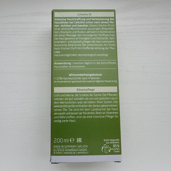 Weleda 樺木按摩油 200ml 保存期限2027.3月 Weleda 橘皮按摩油