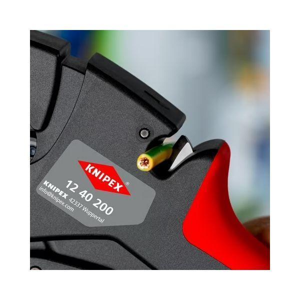 Knipex 12 40 200 新版 EvoStrip 自調節剝線鉗 德國 Knipex 12 40 200 自調式絕緣剝線鉗