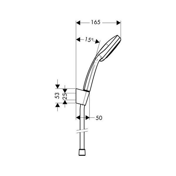 Hansgrohe Croma 100 Vario 四段式蓮蓬頭+軟管160cm+固定件 Hansgrohe Croma 100 Vario 四段式蓮蓬頭+軟管160cm+固定件