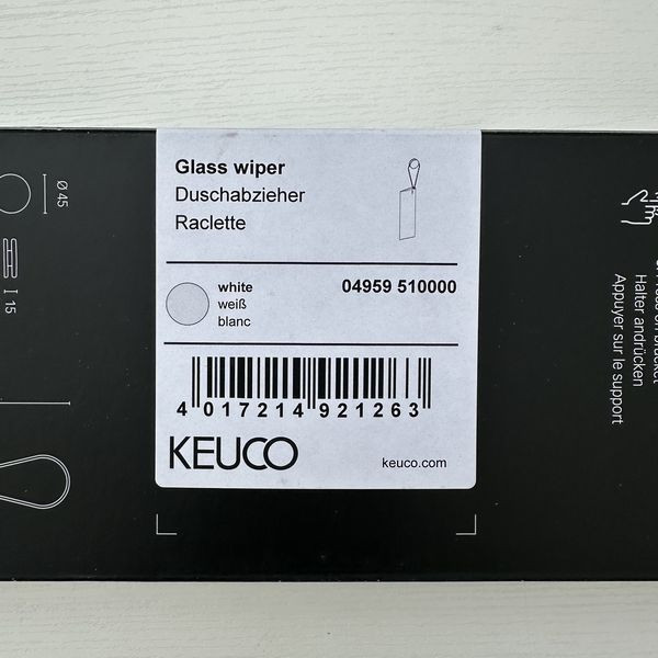 Keuco 矽膠刮水板 + 固定座 