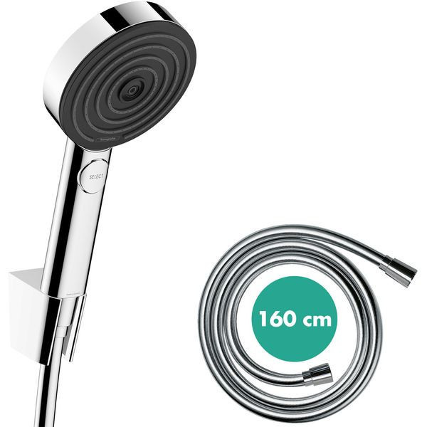 Hansgrohe Pulsify Select S  三段式蓮蓬頭10.5公分 + 軟管160公分+固定架 Hansgrohe Pulsify Select S  三段式蓮蓬頭10.5公分 + 軟管160公分+固定件