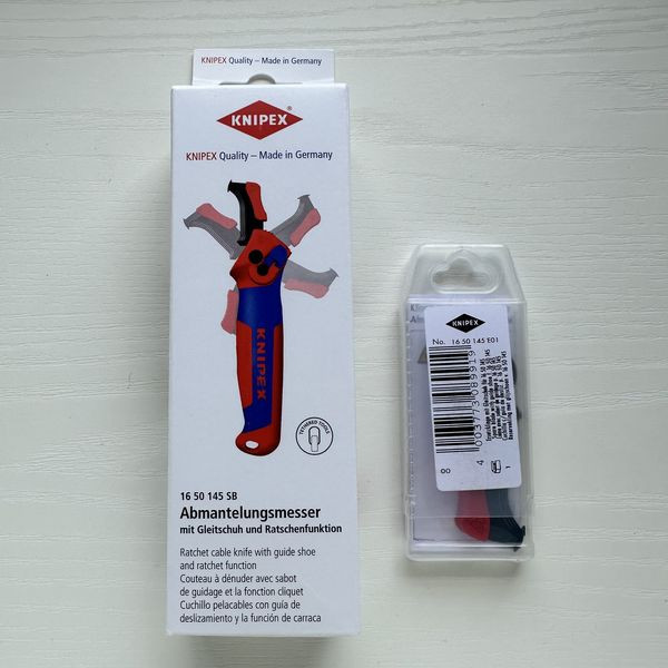 Knipex 16 50 145 SB 電纜刀  波線刀 剝皮刀 