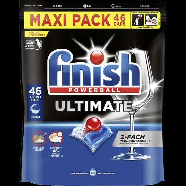 Finish Ultimate 洗碗錠 46顆 製造日期2025.3月 Finish Ultimate 洗碗錠