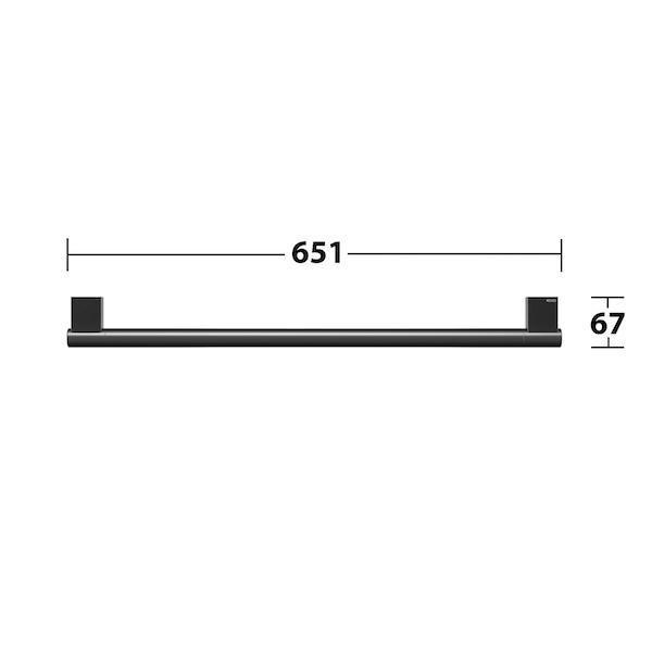 Keuco Plan 烤漆黑 毛巾桿 60公分 Keuco Plan 烤漆黑 毛巾桿 60公分 14901370600