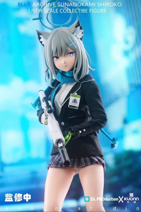 ﹝代購﹞可動  Zii.PROductionX久遠﹝蔚藍檔案﹞ 砂狼白子 1/6可動珍藏人偶系列 