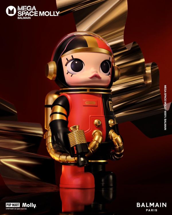 ﹝預購﹞ 泡泡瑪特 MEGA SPACE MOLLY x BALMAIN 1000% 新裝加身 摩登不凡 