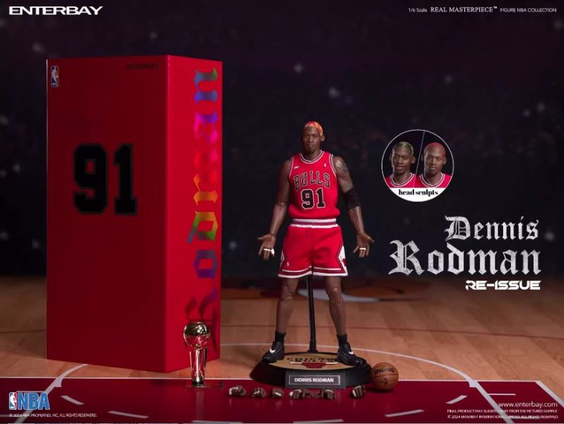 ﹝代購﹞可動人偶  Enterbay﹝NBA﹞1/6 可動 NBA系列 羅德曼 蠟像級人偶RM-1059 