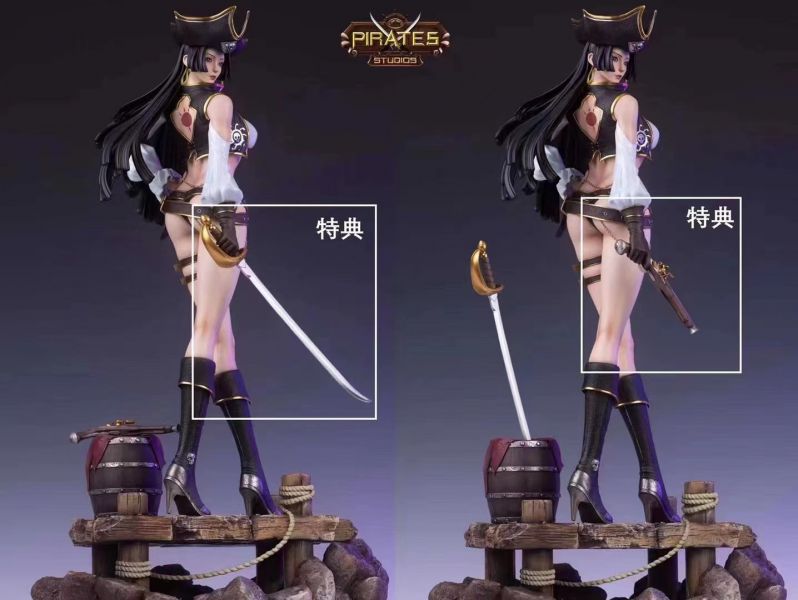 ﹝預購﹞GK   海盜﹝海賊王﹞女帝·漢庫克-1:4，1:6雙版本，帶特典（可脫） 