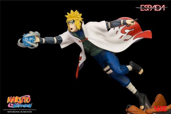﹝代購﹞GK  Espada Art﹝火影忍者﹞正版授權 壁掛系列 第三款 波風水門 VS 九尾 1/8 雕像 