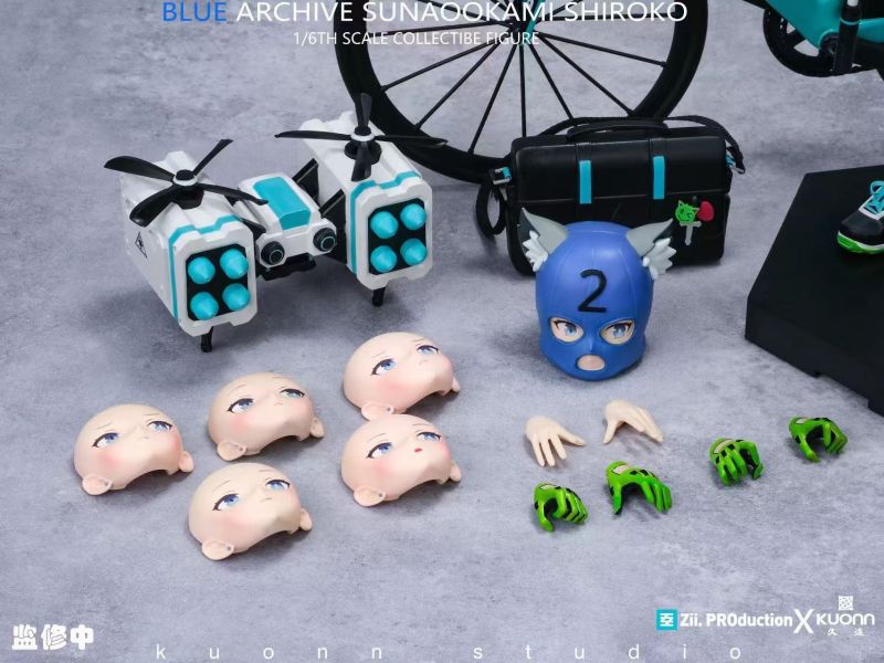 ﹝代購﹞可動  Zii.PROductionX久遠﹝蔚藍檔案﹞ 砂狼白子 1/6可動珍藏人偶系列 