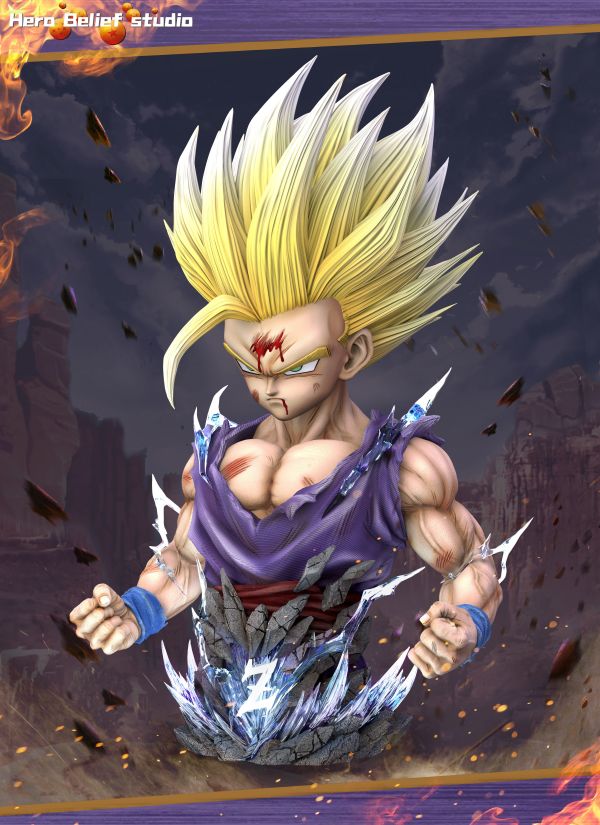 ﹝代購﹞GK  hero belief﹝七龍珠﹞龍珠 z 超二悟飯 1/1半身像 