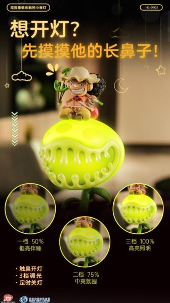 ﹝預購﹞GK  HAPPY LIFE﹝海賊王﹞捏捏撒謊布觸控小夜燈 