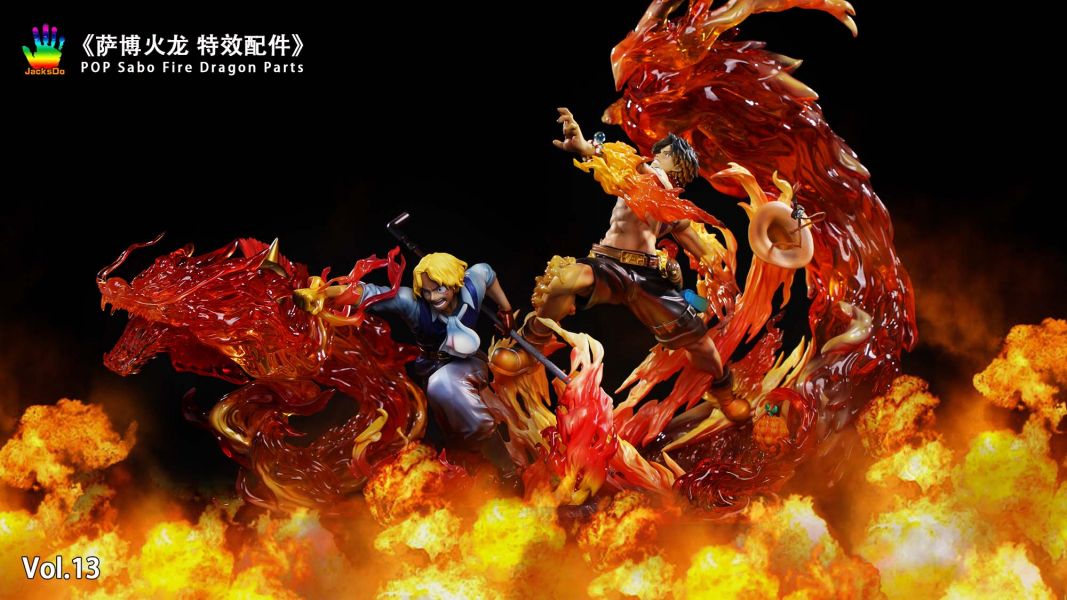 ﹝預購﹞GK  JacksDo﹝海賊王﹞特效配件 第十三彈 薩博 火龍 