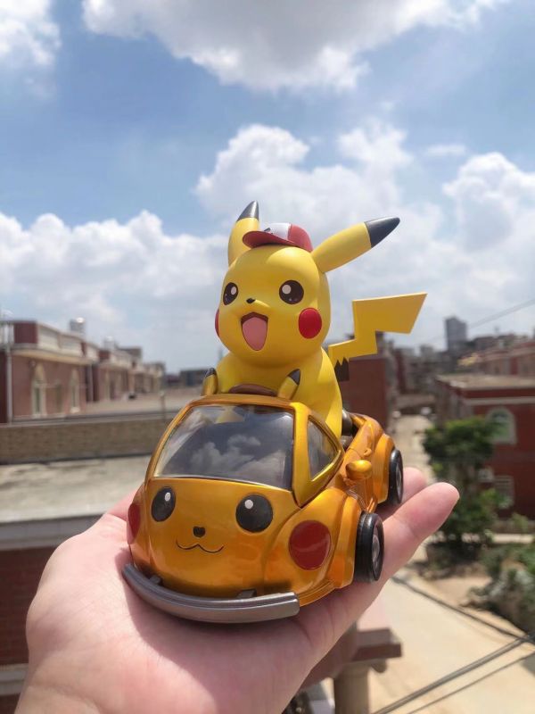 ﹝預購﹞GK  sun﹝精靈寶可夢﹞寶可夢汽車皮卡丘汽（電鍍土豪金） 