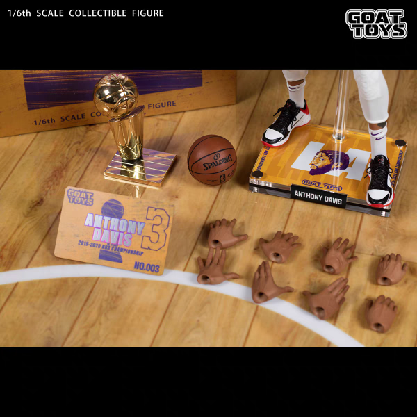 ﹝代購﹞PVC Goat Toys﹝NBA﹞濃眉哥戴維斯 湖人奪冠套裝 