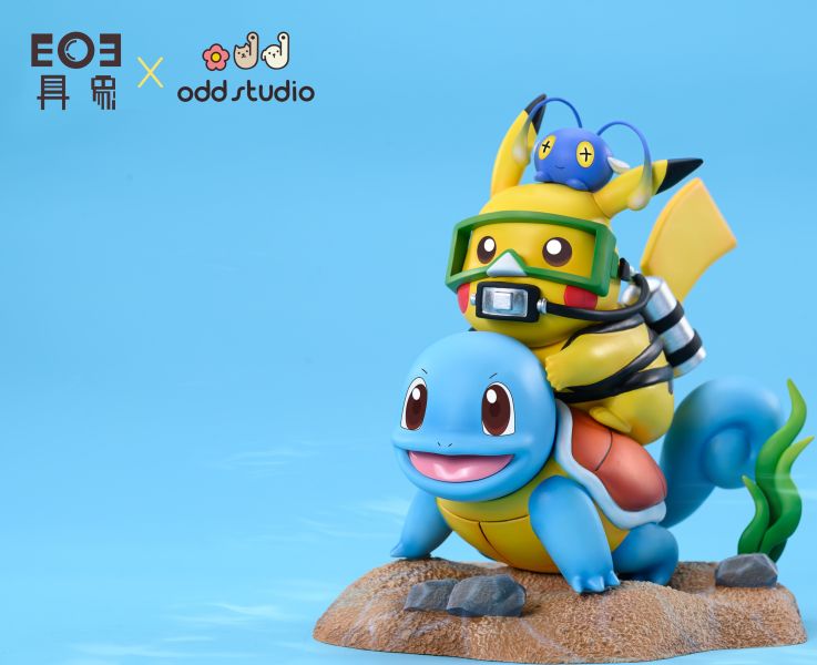 ﹝代購﹞GK   具象﹝精靈寶可夢﹞寶可夢繫列-深海組（傑尼龜、潛水皮卡丘、燈籠魚） 