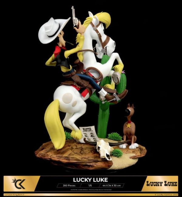 ﹝代購﹞GK   Cartoon Kingdom﹝神探加傑特﹞經典老動漫《幸運的路克》正版授權 Lucky Luke 西部牛仔 盧克 1/6 
