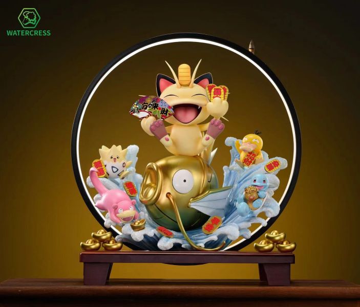 ﹝預購﹞GK Watercress﹝精靈寶可夢﹞招財喵喵（水系招財） 